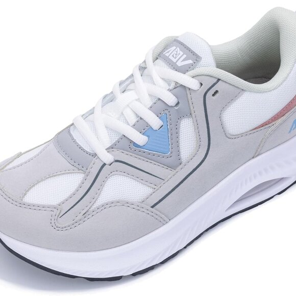 Wide Toe Box Shoes for Women Leather Sneakers Arch Support Orthotic - Picture 1 of 6